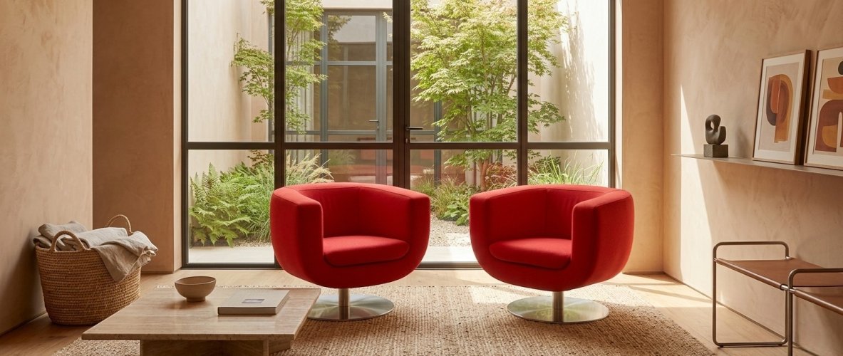 B & B Italia Tulip chairs refurbished