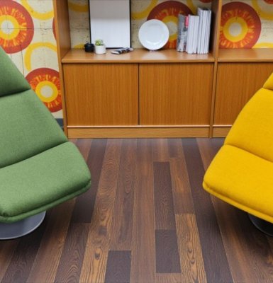 Herstofferen Artifort F 510 Lounge Chairs