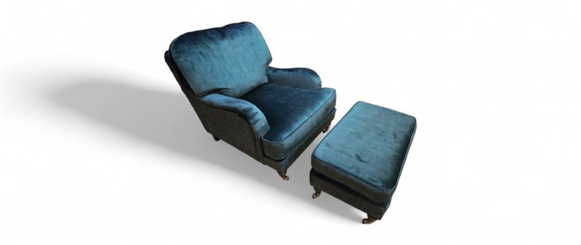 Engelse klassieke fauteuil in een modern jasje
