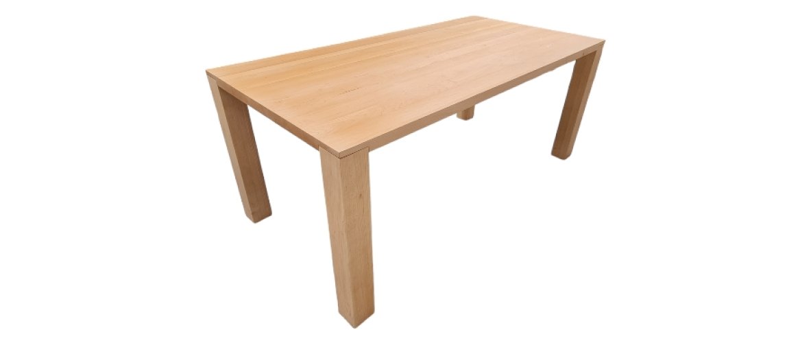 Massief esdoorn eettafel op maat